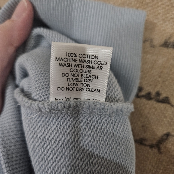 Able New Half-Zip Blue Cropped Sweatshirt Size XS - Picture 10 of 13